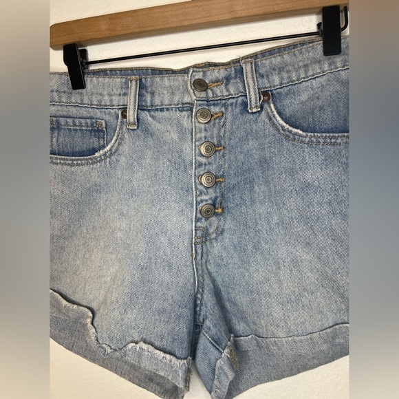 Aeropostale Blue Jean Shorts Distressed Vintage Style - Picture 2 of 5